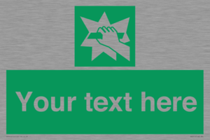 Custom Break Glass Sign